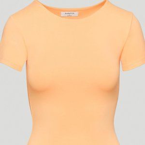 Babaton Contour Tee Bodysuit - Apricot Ice